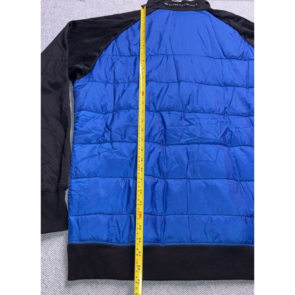 Stormtech Men’s L Quilted Thermal Hybrid Full-Zip Performance Jacket Blue NWT - Picture 8 of 9